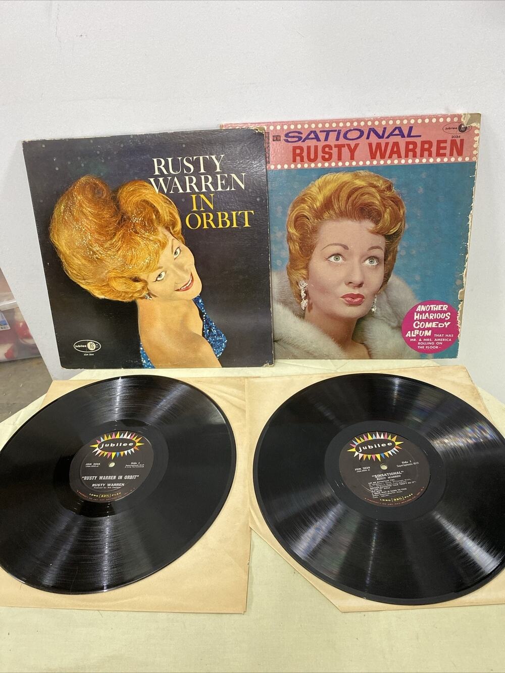 Lot Of 2 Rusty Warren LP Vinyls “Sinsational”& “In orbit”
